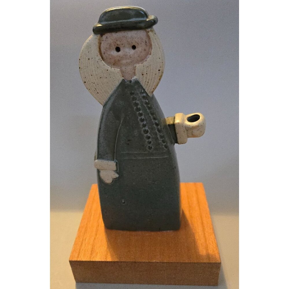 Vintage Alfred Knobler Art Pottery Mini Taper Candle Holder MCM Made In Japan